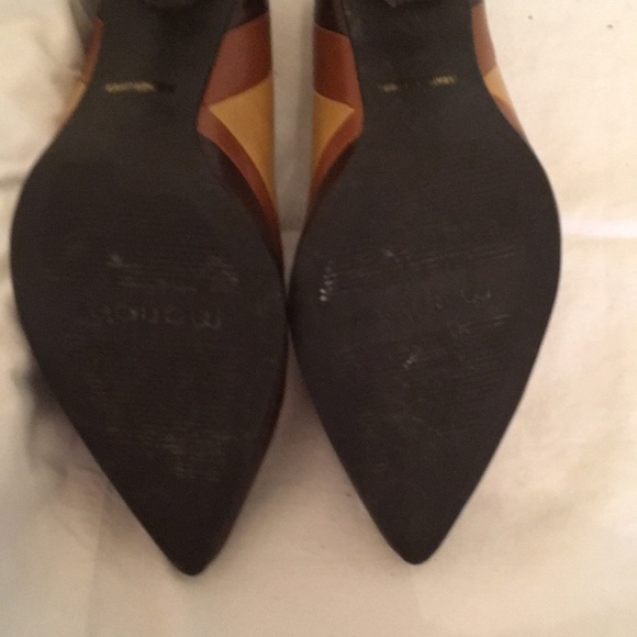 Maripe brown leather heels - Picture 7 of 9